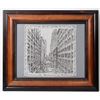 Image 1 : Petticoat Lane, Kansas City, Printed Cloth Handkerchief, Framed [153738]
