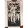 Image 1 : Print of a Lady with Hands Held High [156301]