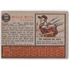 Image 2 : Willie Mays 1962 Baseball Card [157763]