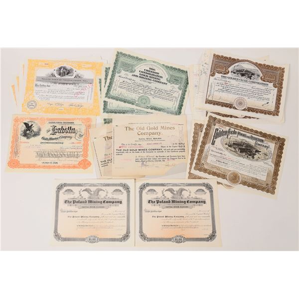 Cripple Creek Mining Stock Certificate Group [160302]