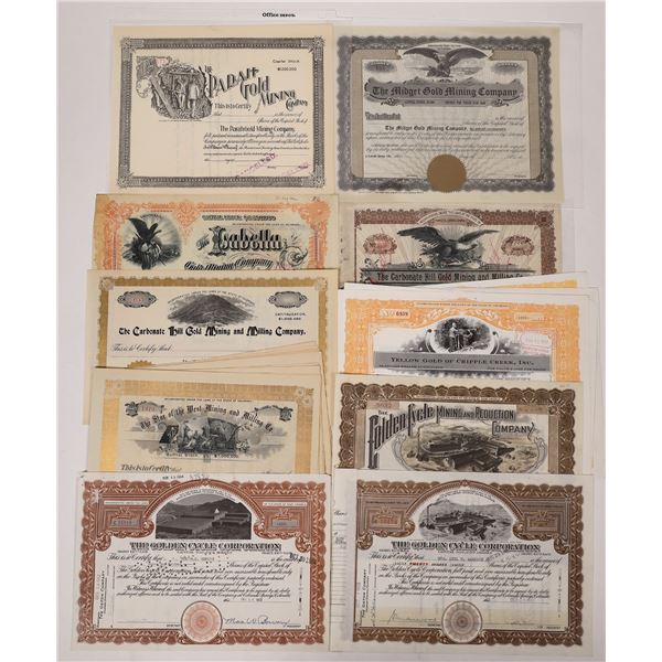 Cripple Creek Mining Stock Collection [154723]