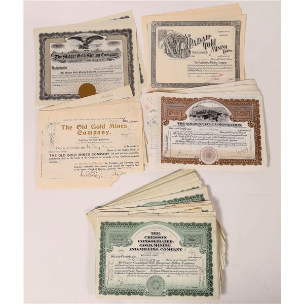 Cripple Creek Mining Stock Collection [155666]