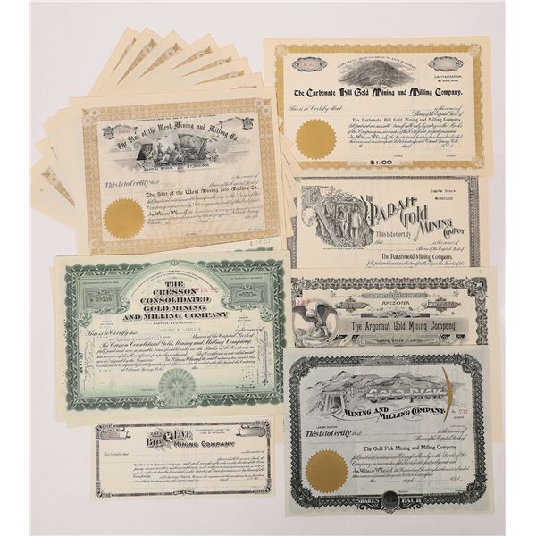 Colorado Mining Stock Certificate Group [154711]