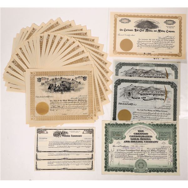 Colorado Mining Stock Certificate Group [154718]