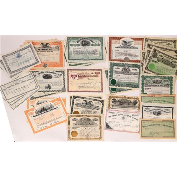 Montana Mining Stock Collection incl. WA Clark Autographs [155747]