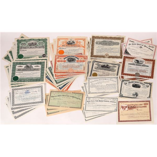 Montana Mining Stock Collection incl. WA Clark Autographs [155748]