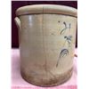 Image 4 : ANTIQUE "SINGLE P" RED WING SALT GLAZE 4 GALLON CROCK - CRACKED