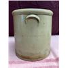 Image 5 : ANTIQUE "SINGLE P" RED WING SALT GLAZE 4 GALLON CROCK - CRACKED