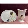 Image 1 : PAIR OF RED WING HAND PAINTED LOTUS CUP DISHES