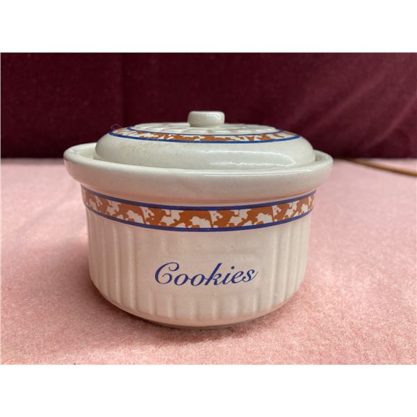 1996 RED WING COMMEMORATIVE COOKIE JAR WITH LID