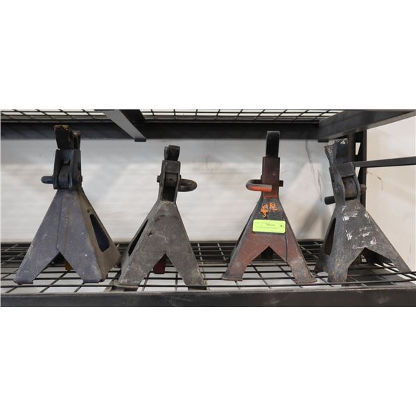 FOUR 3 TON JACK STANDS