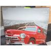 Image 1 : RED VEHICLE PICTURE (20" X 20")