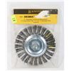 Image 1 : NEW 6" STANDARD TWIST KNOT WHEEL BRUSH X-COARSE