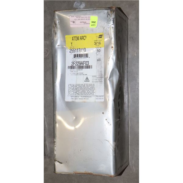 50LB CASE OF ATOM ARC 3/16" DIAMETER WELDING RODS