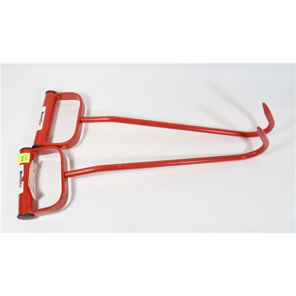 SET OF TWO NEW RANCHEX HAY HOOKS (RED, 17" LENGTH)