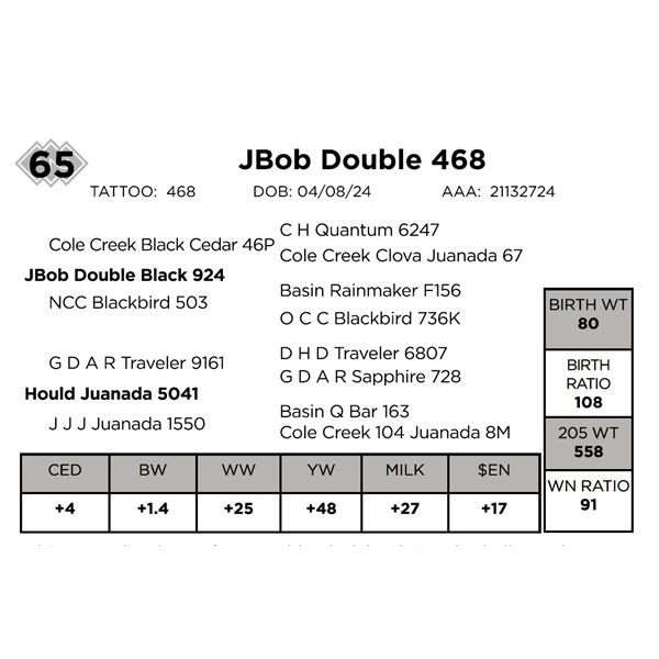 JBob Double 468