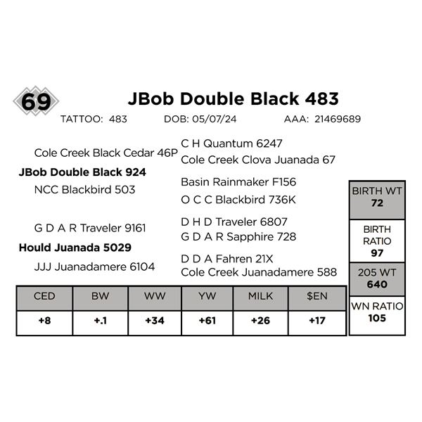 JBob Double Black 483