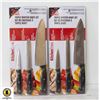 Image 1 : 2 NEW KNIFE SETS SOLID TANG STAINLESS STEEL