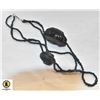 Image 1 : MULTI LAYERED BLACK FLORAL NECKLACE