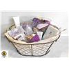 Image 1 : BASKET OF SELF CARE ITEMS