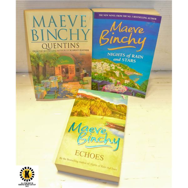 BOOKS- "MAEVE BINCHY"- LOT OF 3