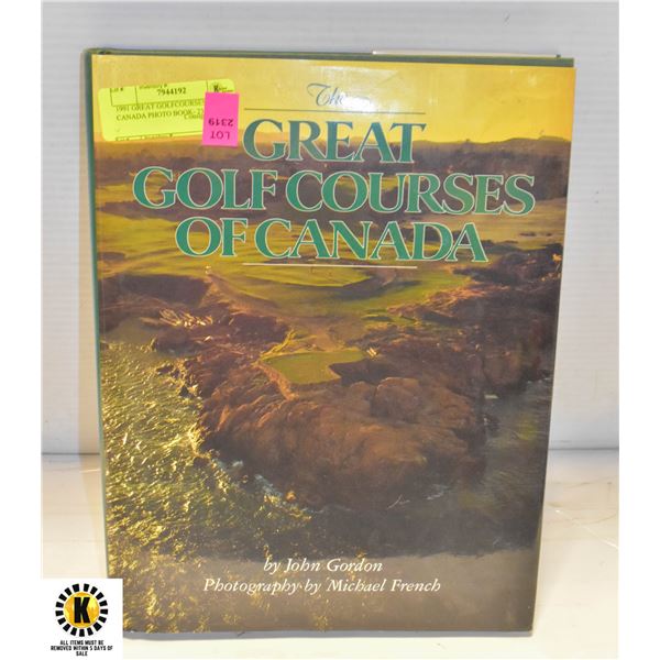 1991 GREAT GOLFCOURSES OF CANADA PHOTO BOOK- 237