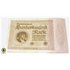 Image 1 : 100 YEAR OLD - REICHSBANKNOTE 100000