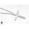 Image 1 : CUBIC ZIRCONIA CROSS PENDANT/ NECKLACE