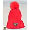 Image 1 : PRADA TOQUE WITH REMOVABLE POMPOM