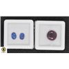 Image 1 : #139-NATURAL HEATED SAPPHIRE 2.50CT & RUBY 6.45 CT