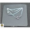 Image 1 : #74-STERLING SILVER NECKLACE 2 PICS /18 "