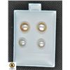 Image 1 : #202-NATURAL AKOYA PEARL STUD EARRING