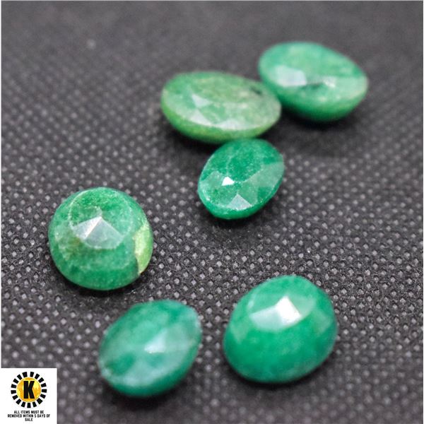 #54-GENUINE GREEN JADEITED GEMSTONE  55.00 CT