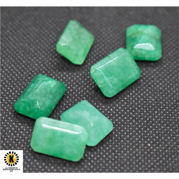 #50-GENUINE GREEN JADEITED GEMSTONE 75.45 CT