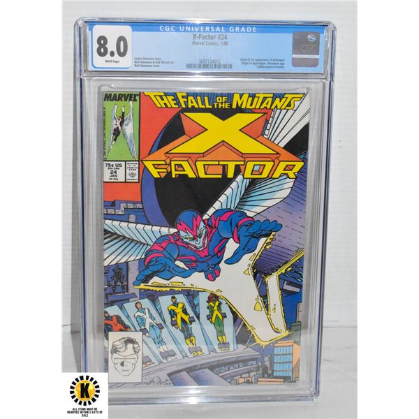 MARVEL X-FACTOR #24 CGC COMIC BOOK, 1ST ARCHANGEL