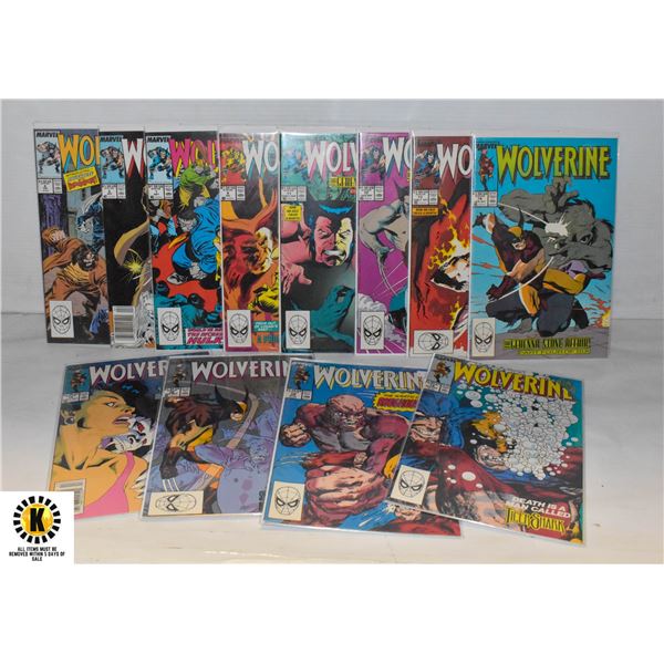 MARVEL WOLVERINE #4-19 COMIC LOT (1988)