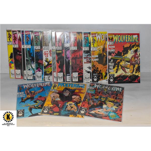 MARVEL WOLVERINE #20-39 COMIC LOT (1988)