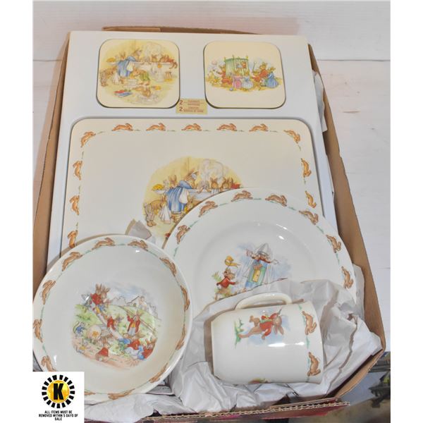 ROYAL DOULTON "BUNNYKINS" TABLEWARE SET