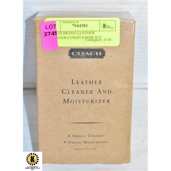 COACH BRAND LEATHER CLEANER/CONDITIONER SET