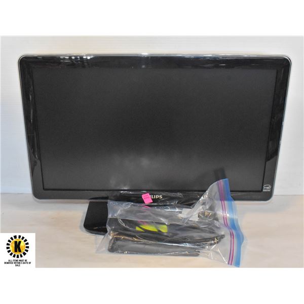 PHILLIPS 22" TV W/ REMOTE