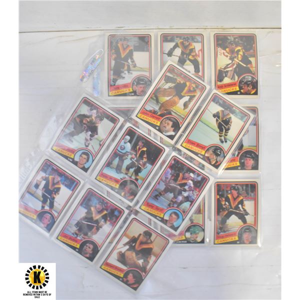 OPC 1984-85 17 OF CANUCKS