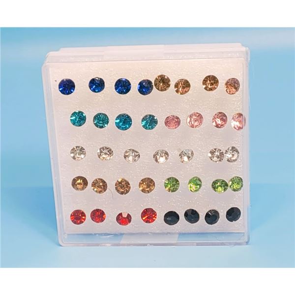 LOT OF 20 PAIRS OF MULTI COLORED
