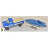 Image 1 : 1978 BLUE TONKA TRUCK + BOAT & TRAILER SET