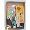 Image 1 : FLAT OF CORDS,SURGE PROTECTOR,ETC