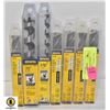 Image 1 : NEW IRWIN ASSORTED DRILL BITS,7/8,3/4,5/8 SIZES