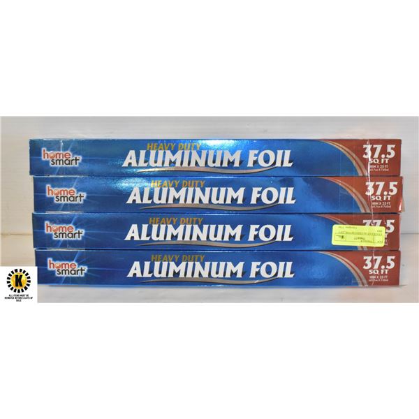 4 PACKS OF ALUMINUM FOIL,25FT /PER