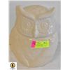Image 1 : LARGE OWL COOKIE JAR, THRESHOLD STONEWARE