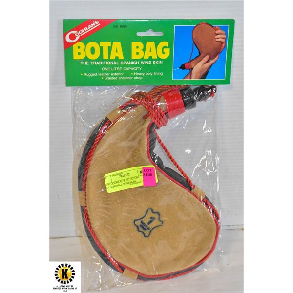 NEW COGHLAN'S BOTA BAG TRADITIONAL WINESKIN