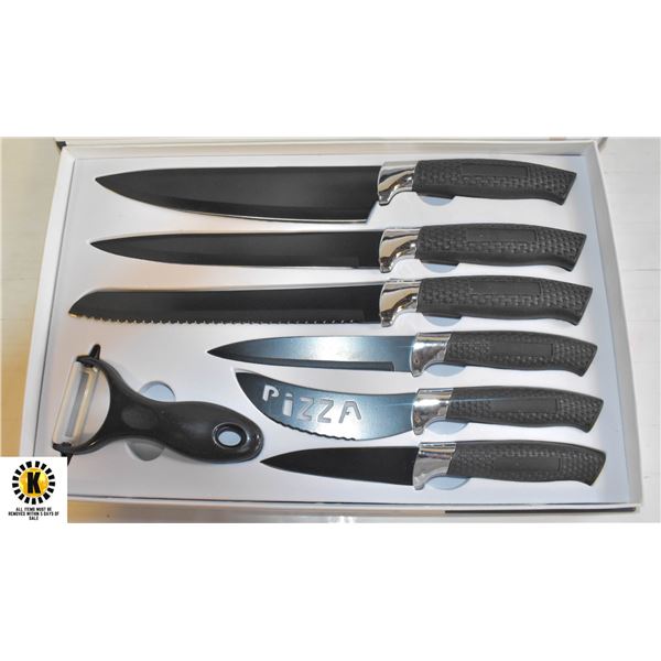 6 PCS NON-STICK COATING KNIFE SET