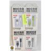 Image 1 : 4 PACKS OF USB CHARGE CABLE FOR SMART PHONE